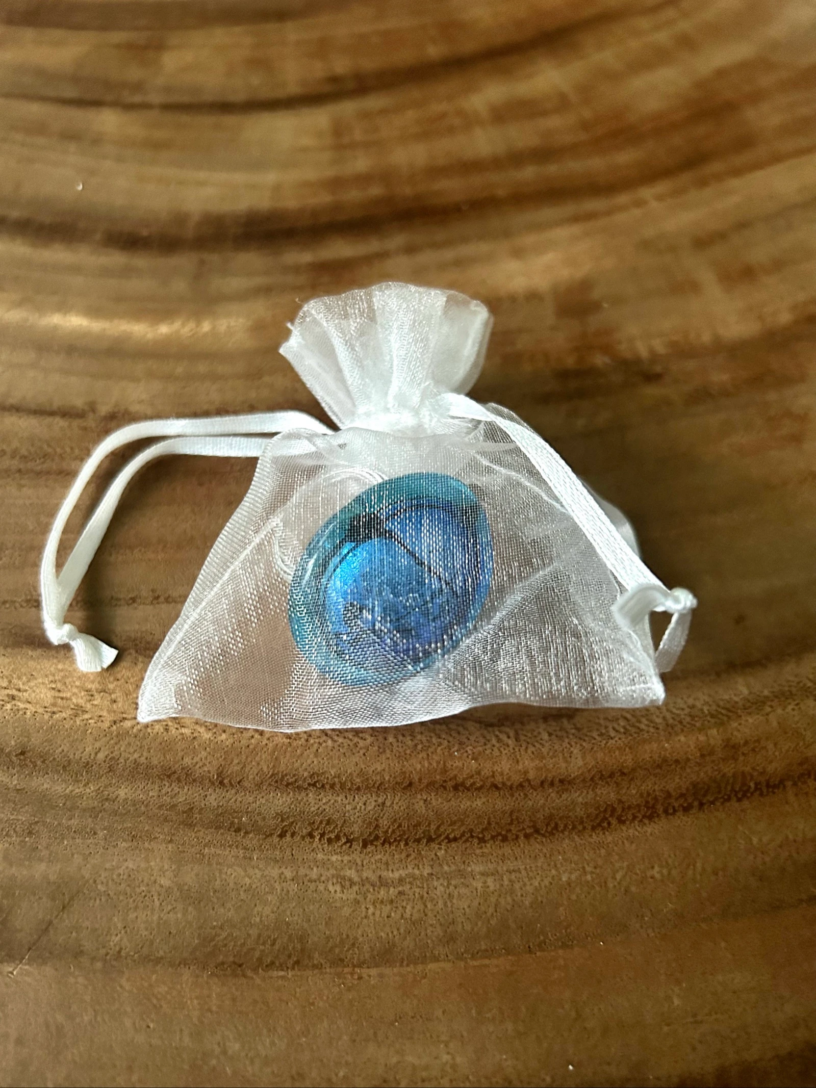 Anel turquesa em vidro soprado de Murano – photo 11